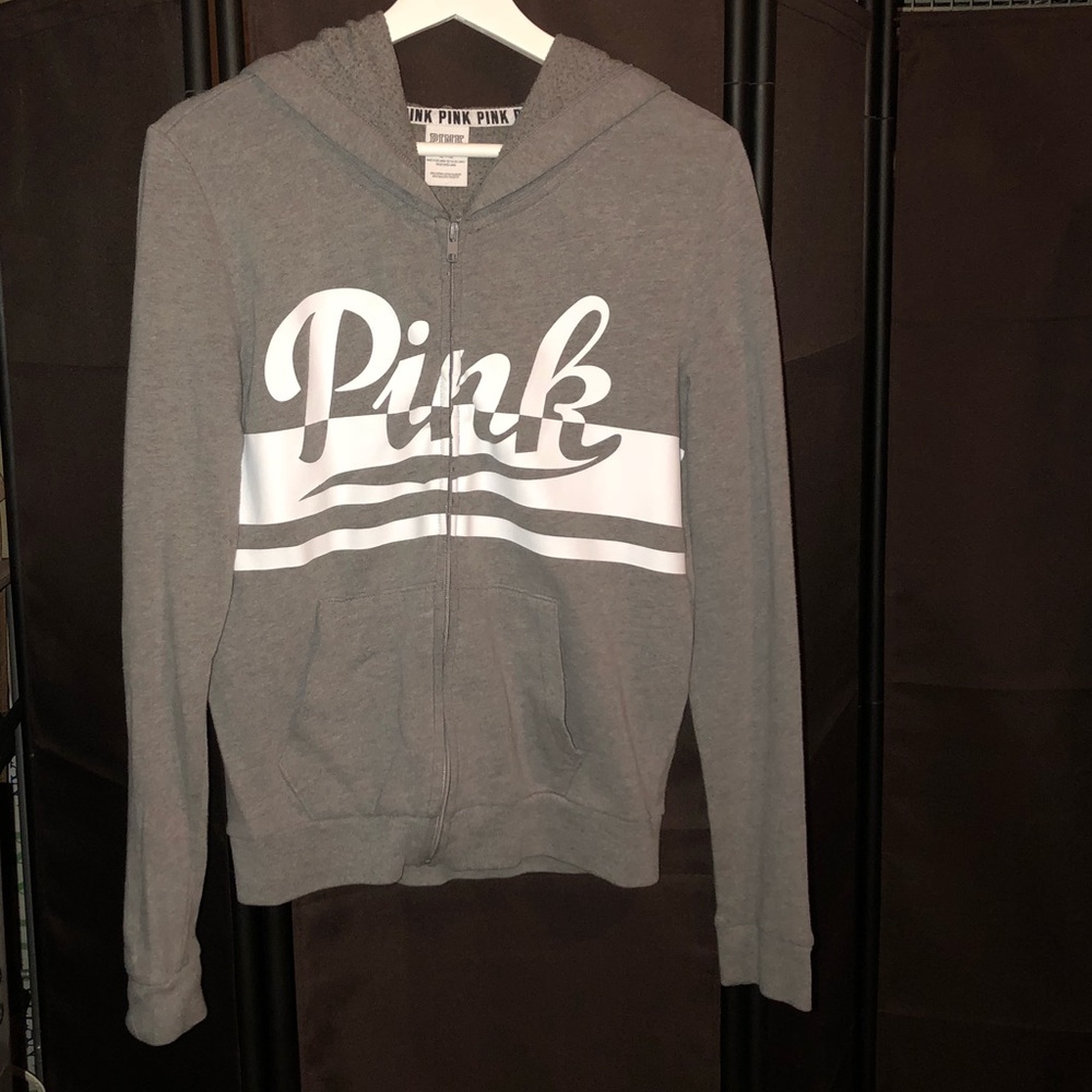 Pink zip up jacket